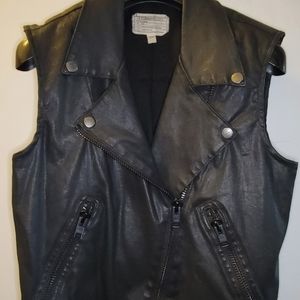 Current Elliot Black Motorcycle Vest 0 Sleeveless Jacket moto
